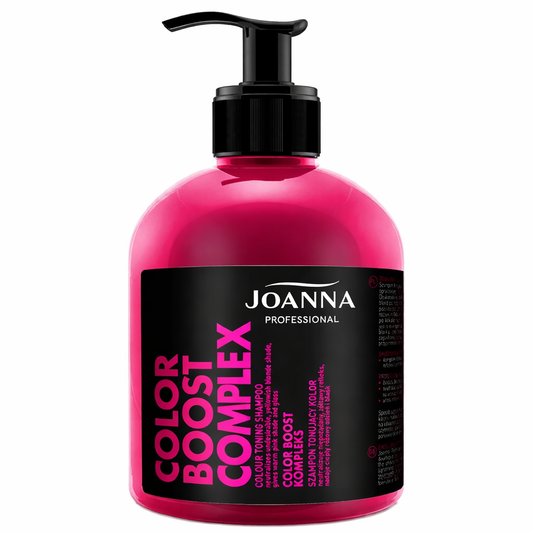 Joanna Professional Colour Boost Toning Shampoo Warm Pink Shade for Blond Hair - 500ml
