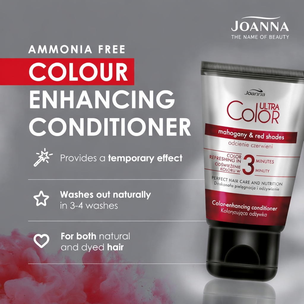 Joanna Ultra Colour Enhancing Conditioner – 03 Mahogany & Red Shades 100ml