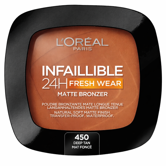 L'Oreal Paris Infallible 24H Fresh Wear Matte Bronzer packaging on a white background