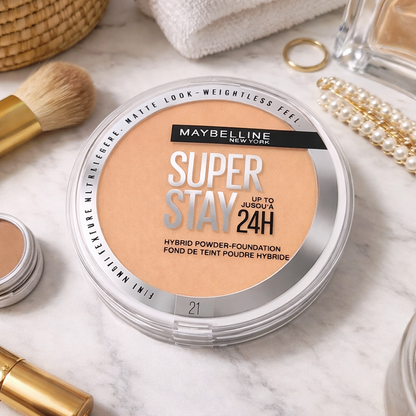 Maybelline SuperStay 24H  Hybrid Powder Foundation - Shade 21