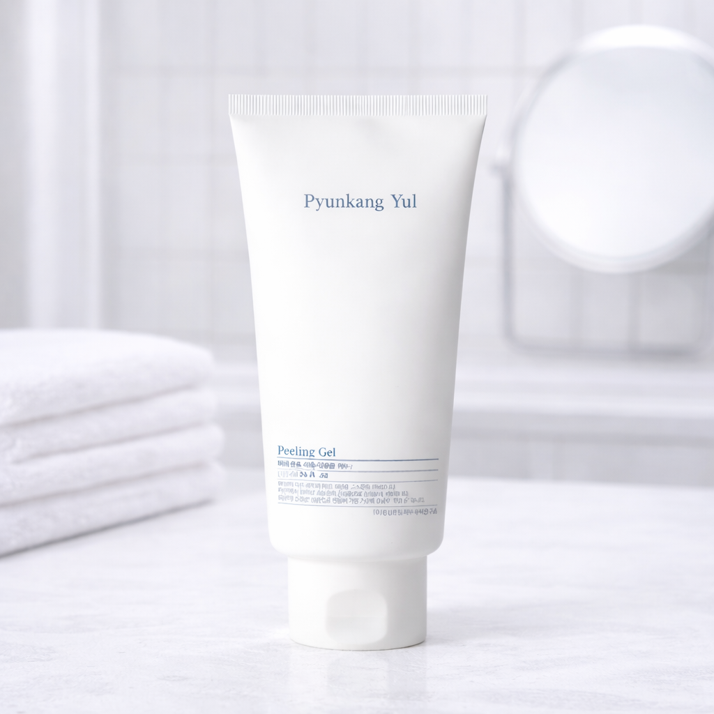 Tube of Pyunkang Yul Peeling Gel on a white background